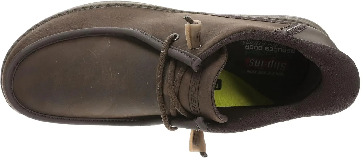 Мужские кроссовки Skechers Melson - носки EdrickMoc, какао — фото 2