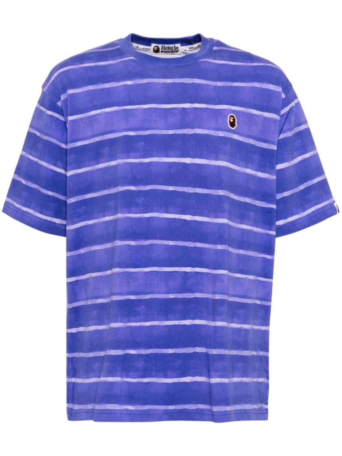 

A BATHING APE футболка с нашивкой-логотипом, синий