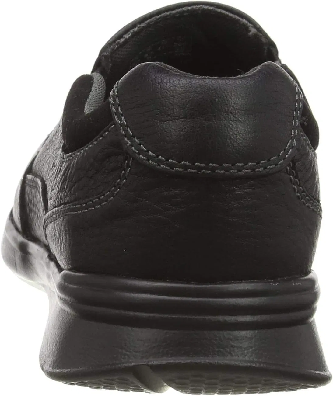 Лоферы с ремешком Clarks, черная жирная кожа — фото 3
