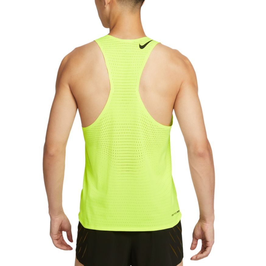 Мужская майка для бега AeroSwift Dri FIT Adv Nike, желтый — фото 3