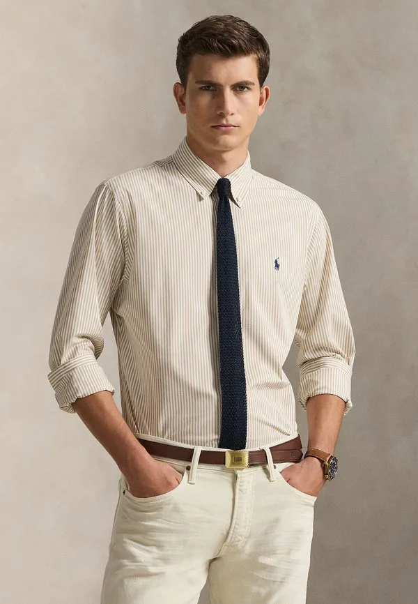 Спортивная рубашка с длинным рукавом Polo Ralph Lauren, Coastal Beige/White