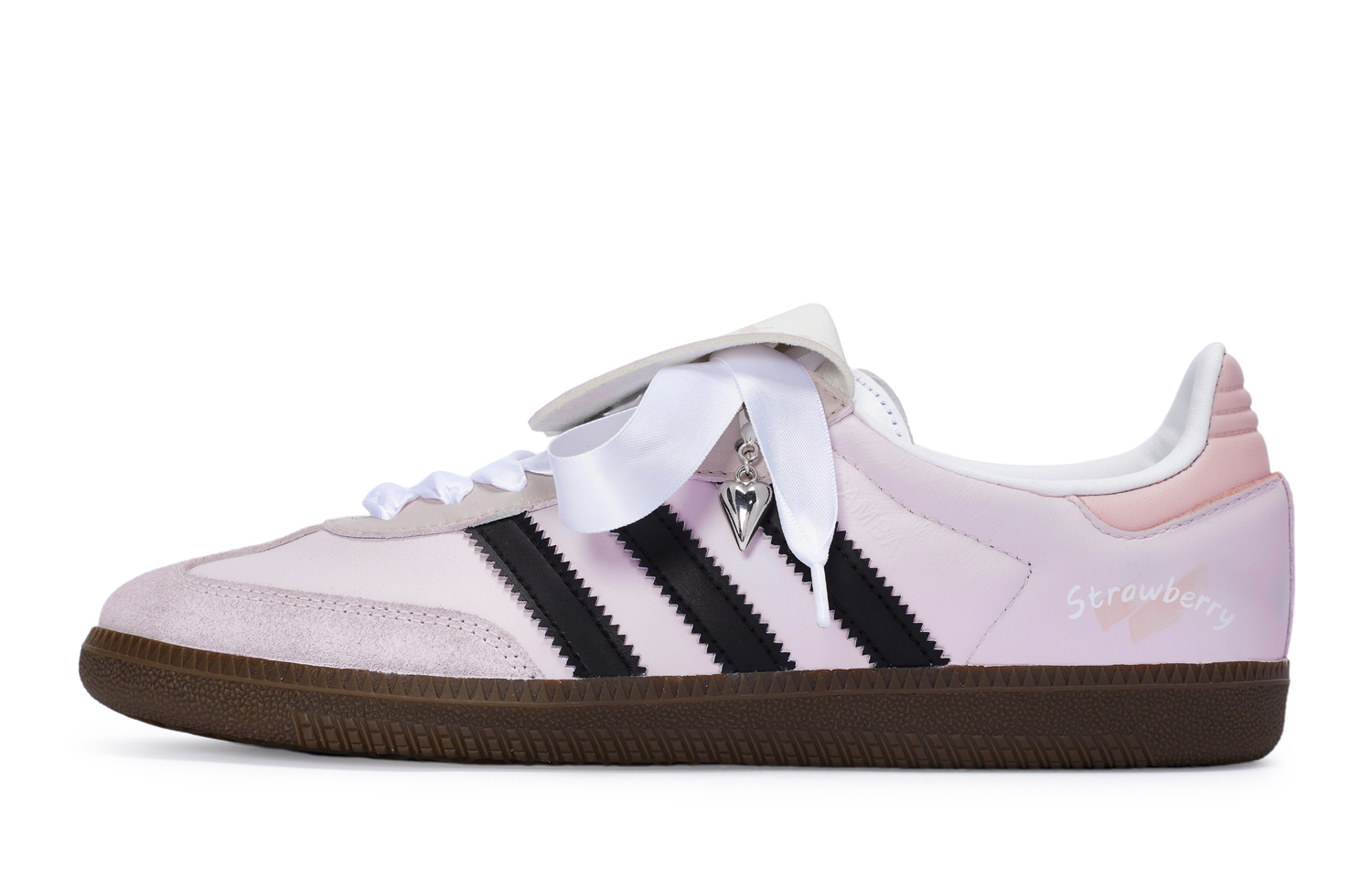 

Adidas Originals Самба немецкие армейские кроссовки унисекс низкие черно-розово-белые, цвет Pink White