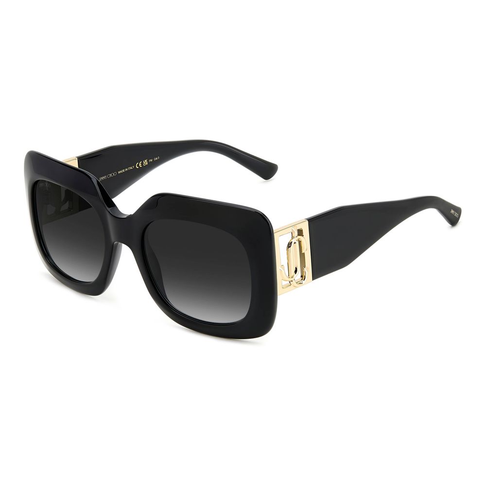 

Солнцезащитные очки из черной смолы Jimmy Choo Eyewear