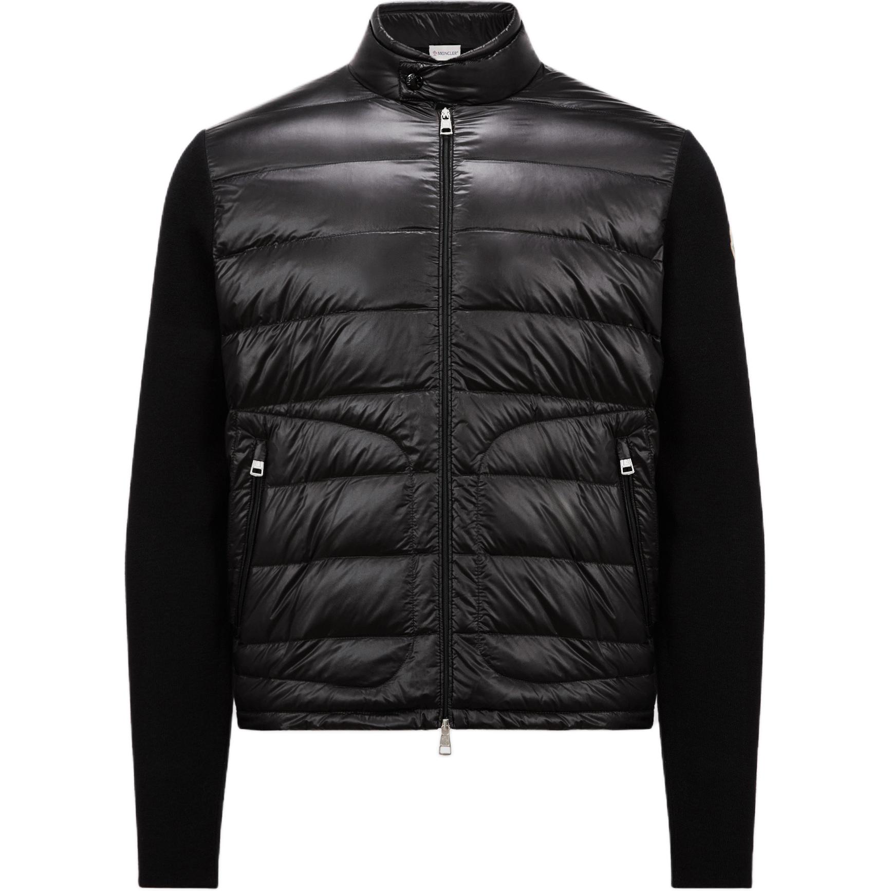 

Moncler Утепленный кардиган на молнии с логотипом, Black