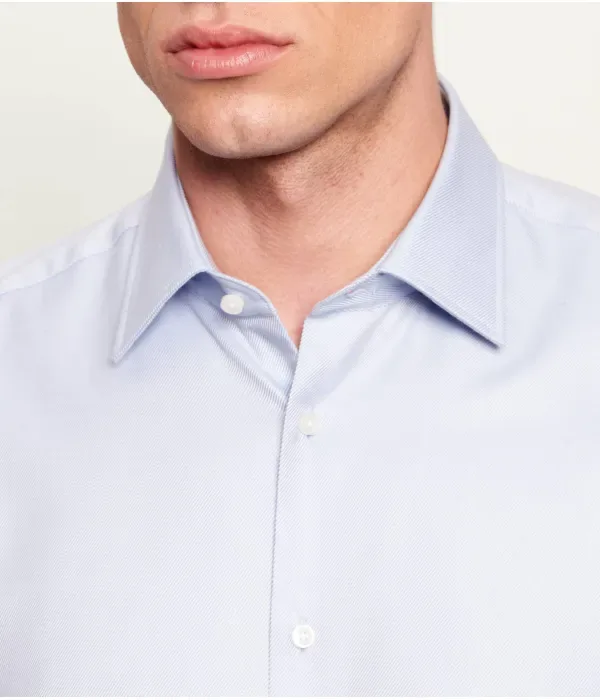 Рубашка H-HANK-K-C1-261 slim fit Boss, небесно-голубой — фото 4
