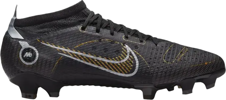 

Бутсы Nike Mercurial Vapor 14 Pro FG 'Black Metallic Gold', черный