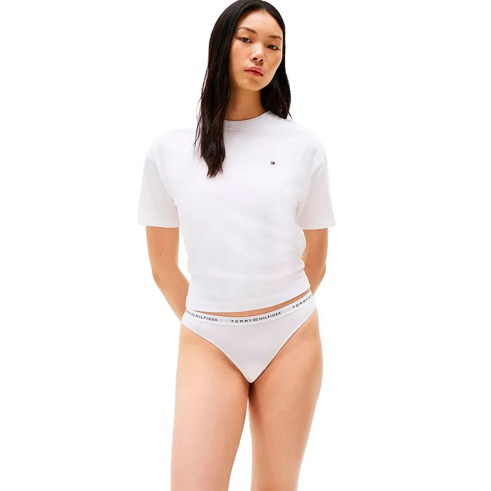 Женские трусы-слипы с принтом Tommy hilfiger, White