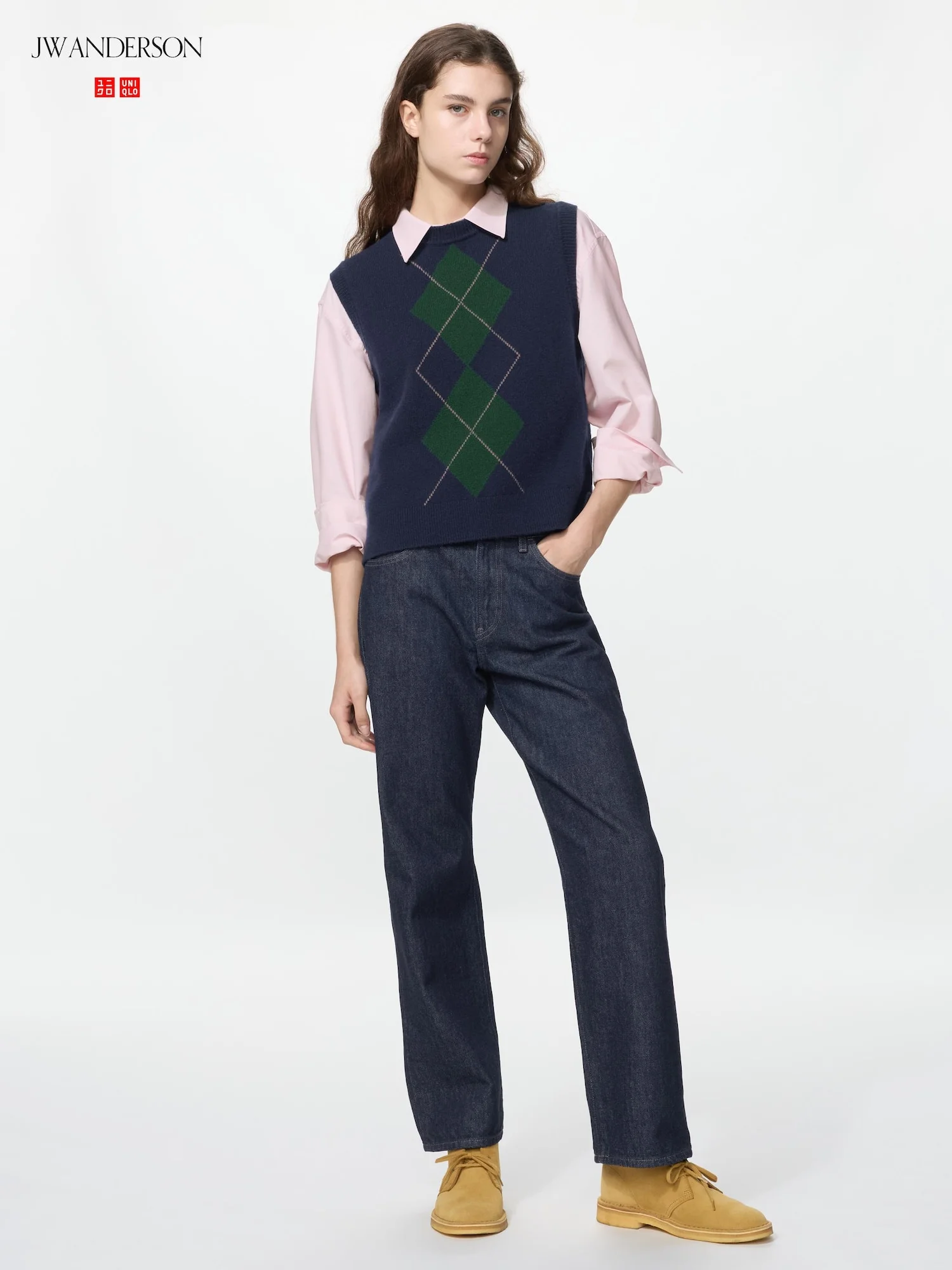 Джинсы Uniqlo x JW Anderson Straight, 69 темно-синий — фото 2