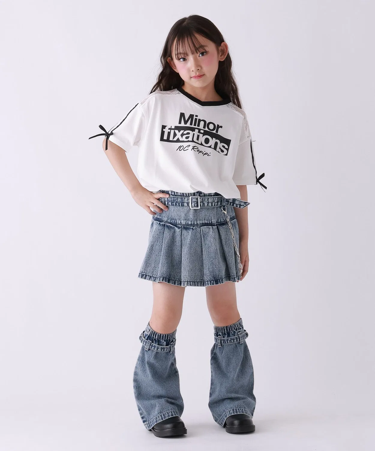 Детская футболка с длинным рукавом цвет Saks Blue, модель 10C REPIPI — фото 4