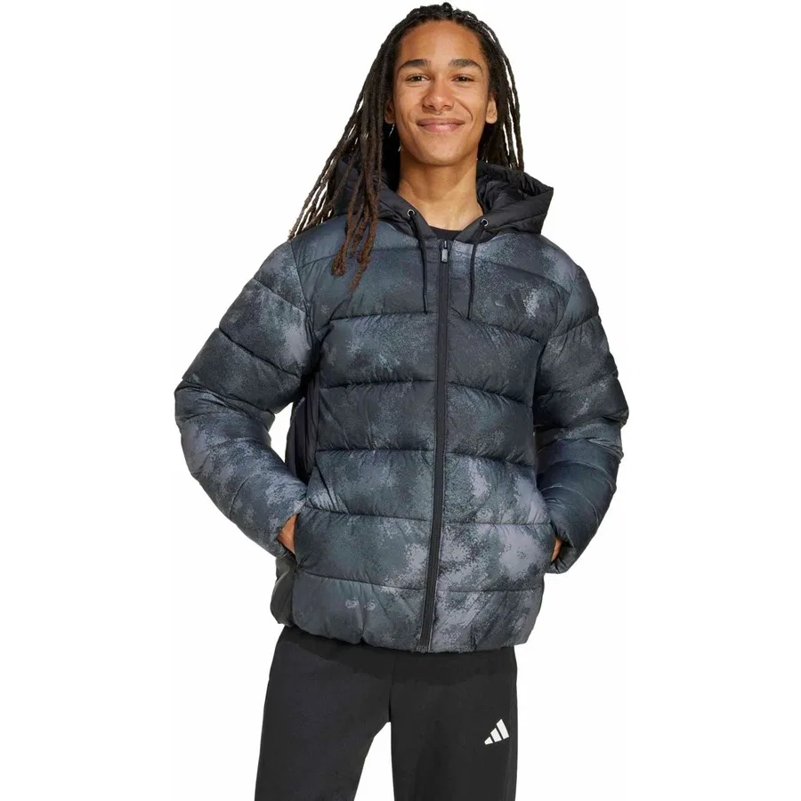 Мужская куртка с наполнителем Ess Sd Puf Hd J adidas, Черный