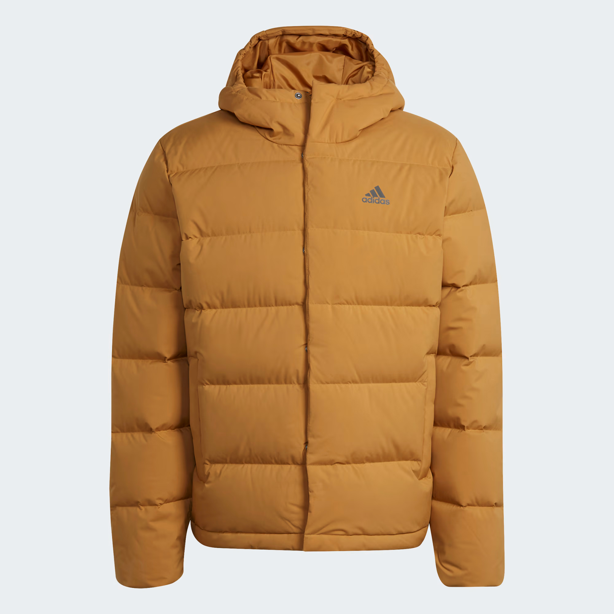 

Пуховик Adidas Helionic Hooded Down, оранжевый