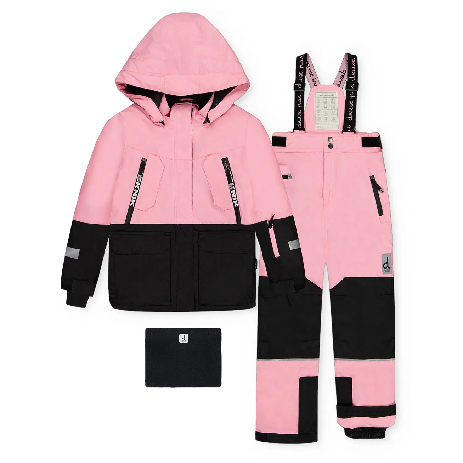 Зимний комбинезон 2 предмета с водоотталкивающим покрытием Teknik Deux Par Deux, Begonia Pink
