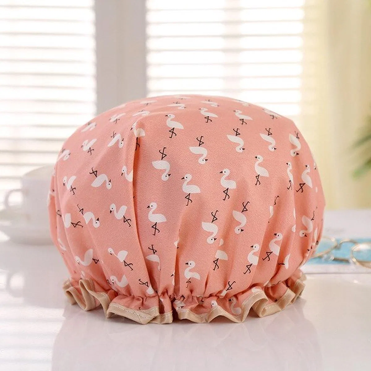 Двухслойная шапочка для душа Heble, 2 шт, New Pink