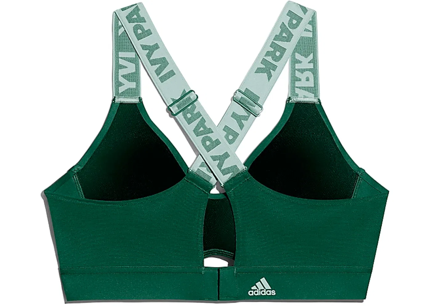 Женский бюстгальтер с вырезами средняя поддержка Ivy Park Adidas, Dark Green — фото 2