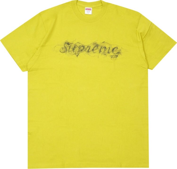 

Футболка Supreme Smoke Tee 'Sulfur', желтый