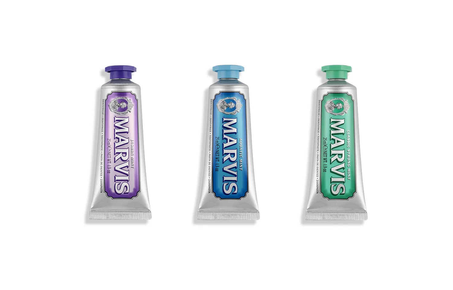 Набор зубных паст Cleaning Mint, Marvis, Jasmine, Ocean, Forest
