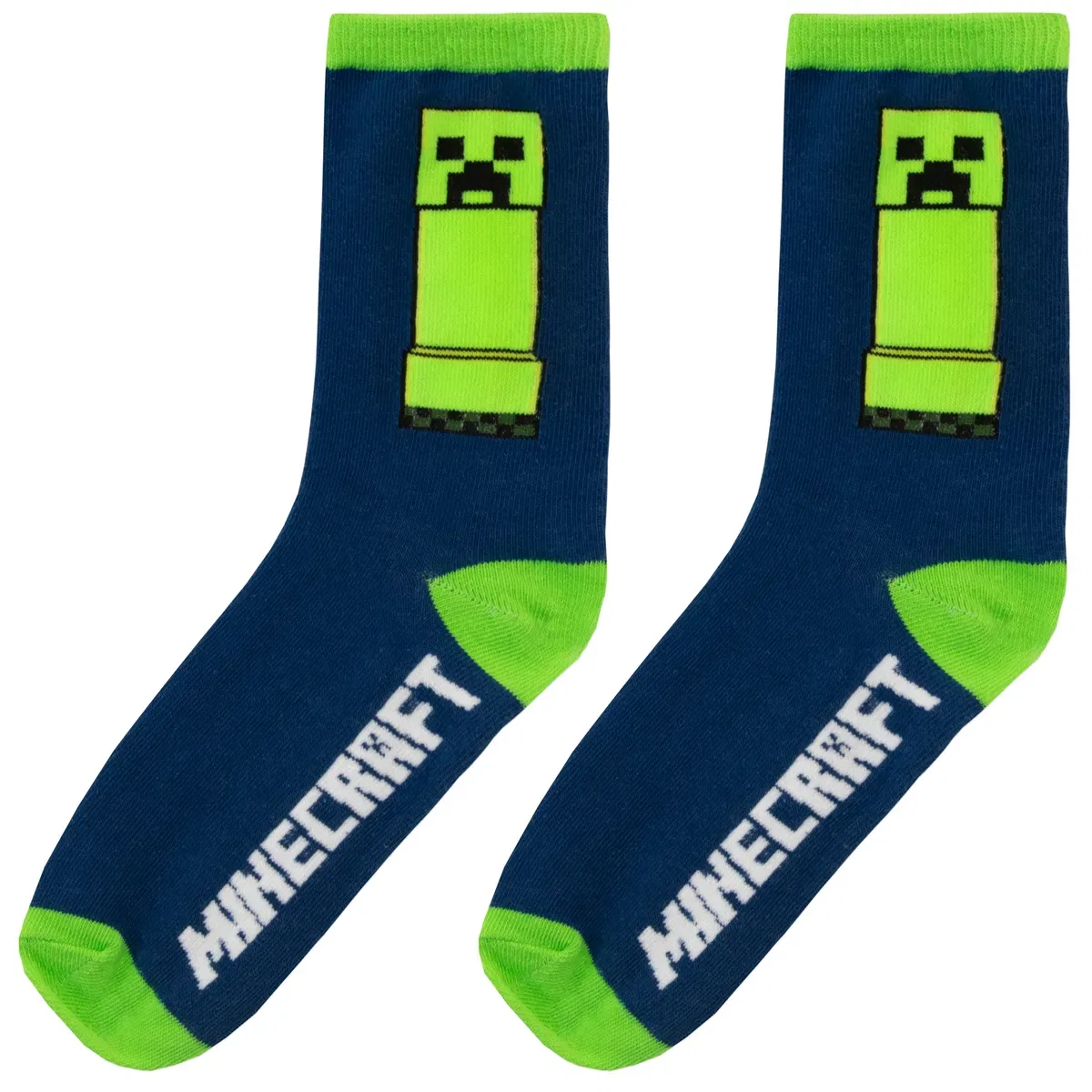 Детские носки с принтом Creeper Minecraft, Multi — фото 4