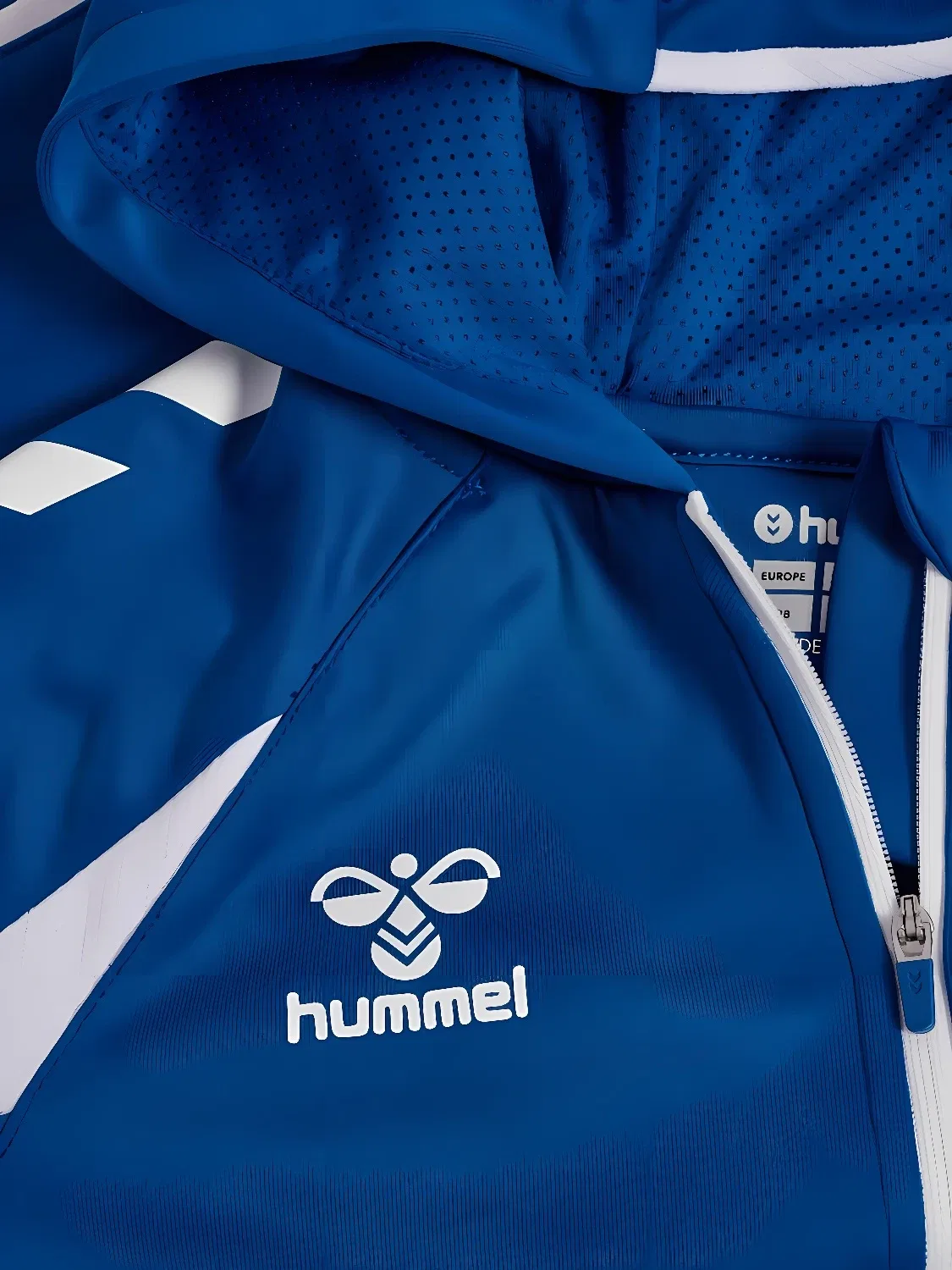 Детская тренировочная куртка на молнии Core 2.0 Zip Hoodie Hummel, синий — фото 3