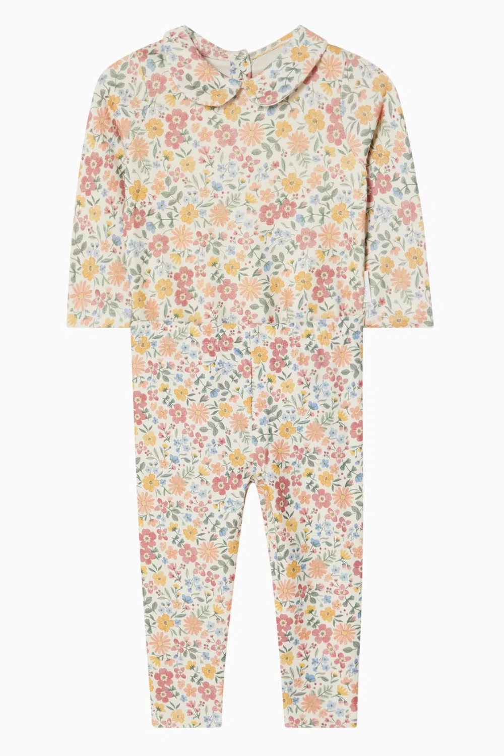 Боди-комбинезон с принтом Wild Flower Printed Collar Purebaby — фото 2