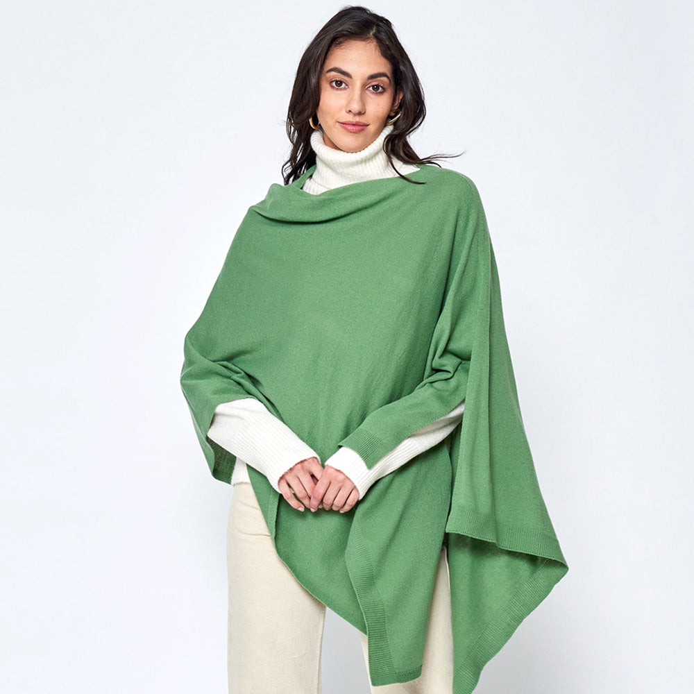 

Однотонное шарфовое пончо TRUEDAMES, зеленый