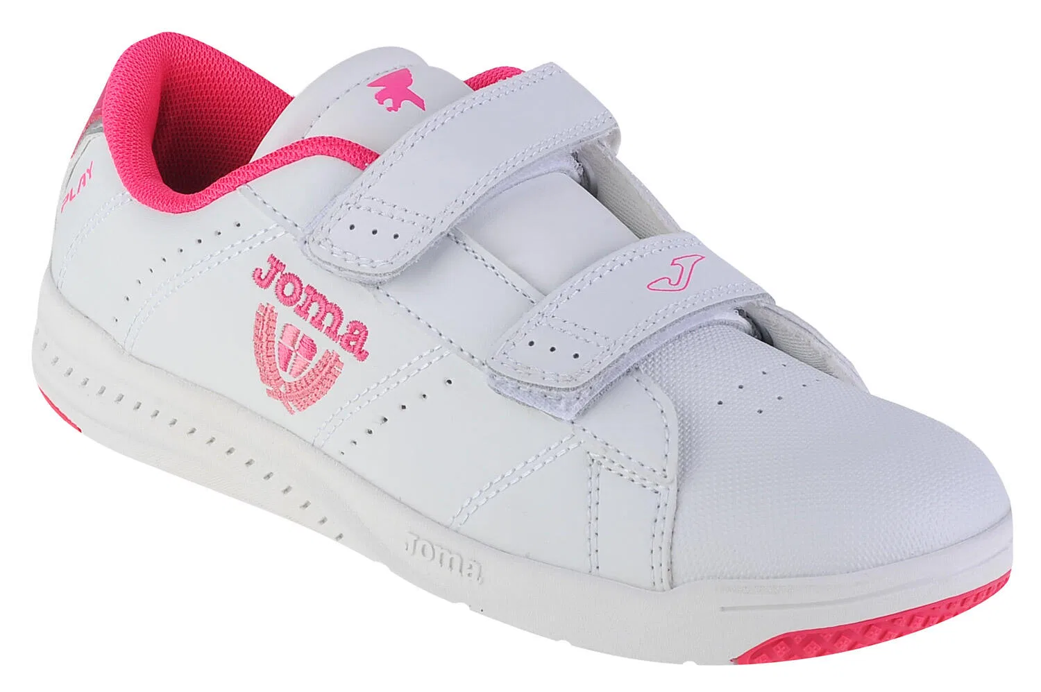 Детские кроссовки для девочек с технологией Flexo Joma W.Play Jr, Цвет Weiss / Rosa