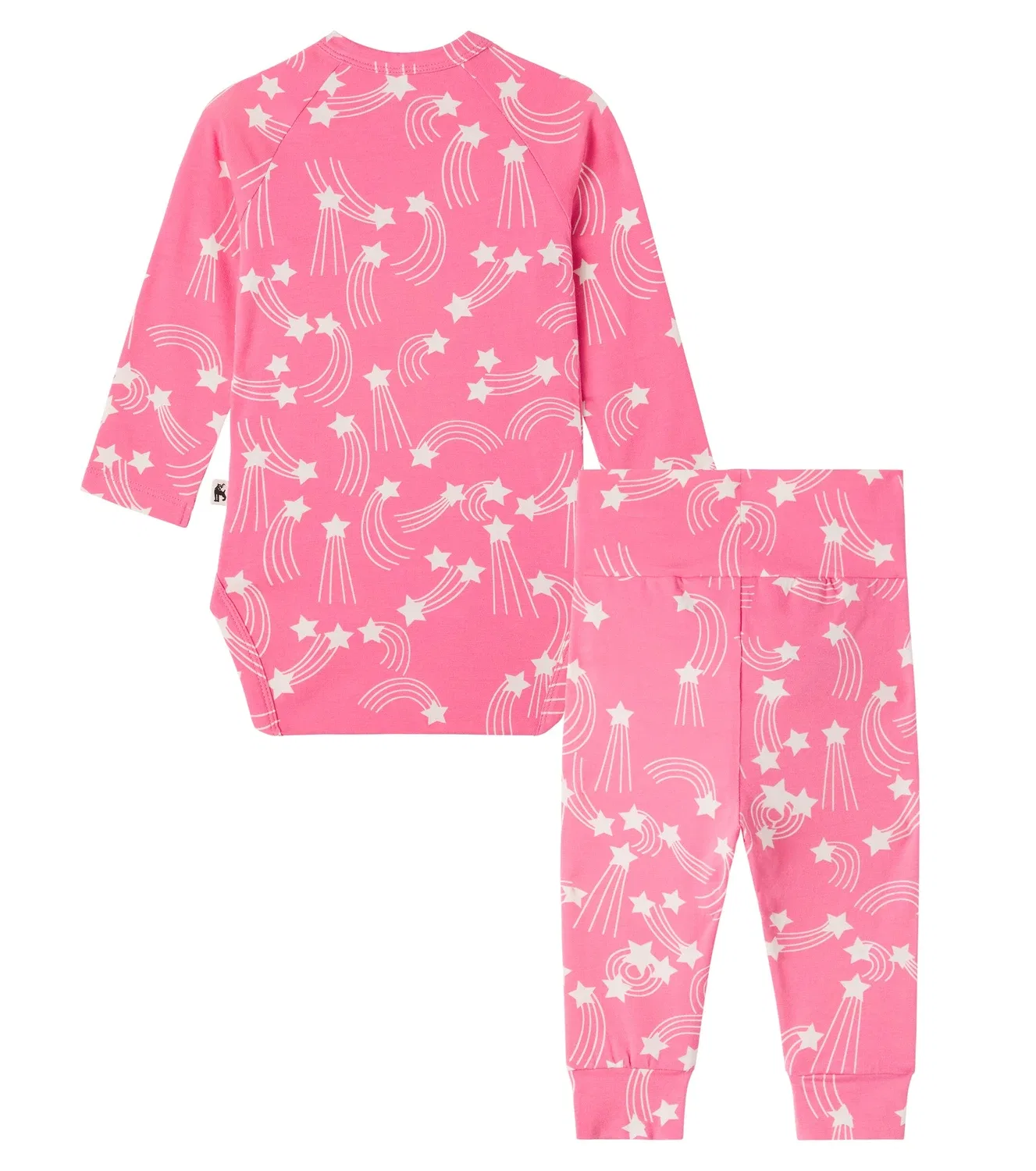 Комплект из боди и леггинсов с принтом Mini Rodini, Pink — фото 3