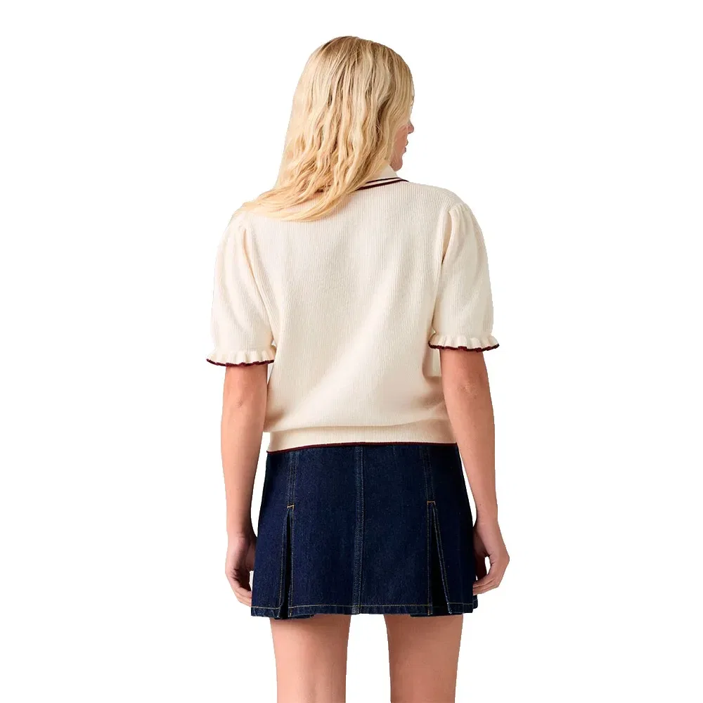 Женский супермягкий свитер с коротким рукавом Super Soft Summer Levi's, Beige — фото 2