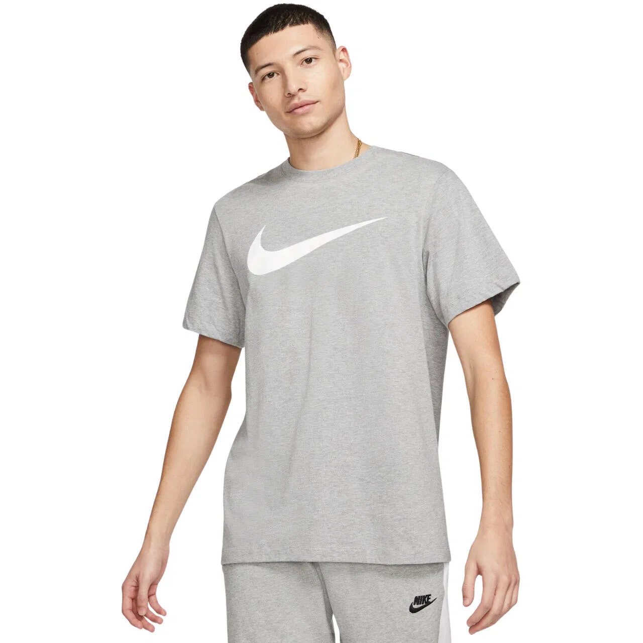 Мужская футболка с принтом Swoosh Tee Icon Nike, Grau