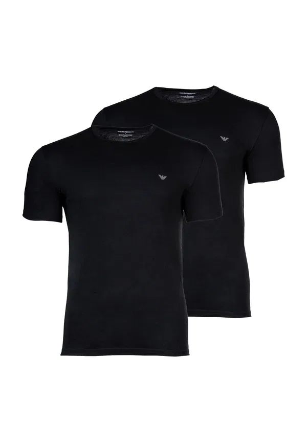 Футболка с круглым вырезом Endurance parte alta, комплект из 2 штук Emporio Armani, черный