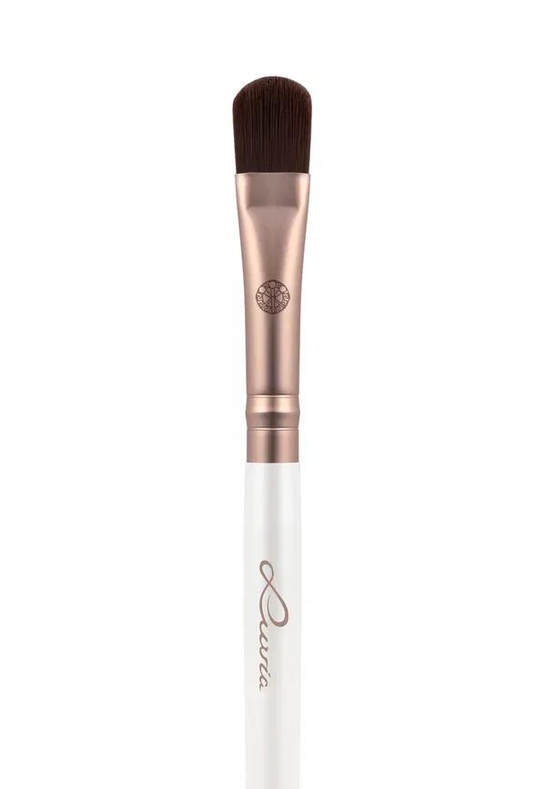 Кисть для макияжа, синтетический ворс, 310 Cream Shader - Elegance - Makeup Tool, Luvia Cosmetics, Coffee Pearl, кофейный — фото 3