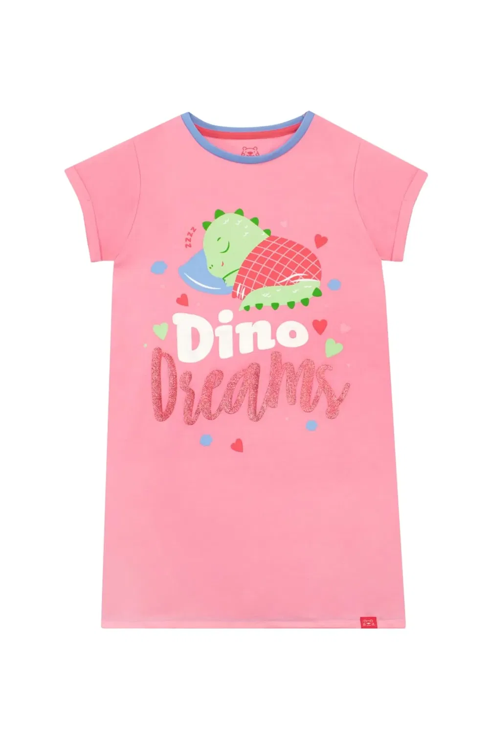 Детская ночная рубашка Dino Dreams Harry Bear, Pink