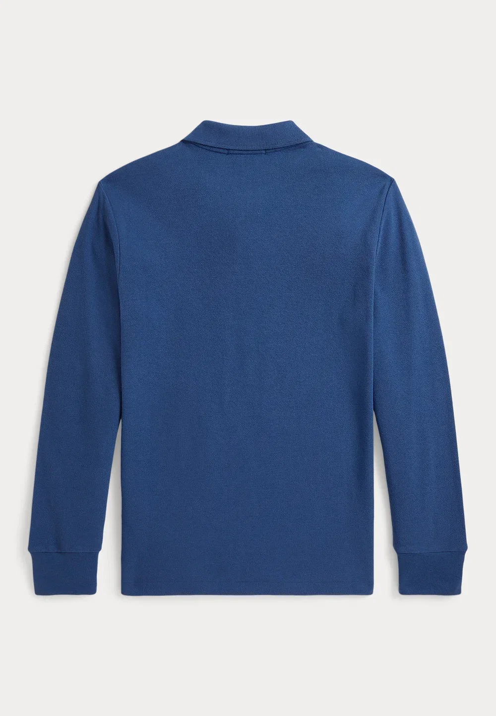 Поло из хлопковой сетки с длинными рукавами, размер 7-14 лет Polo Ralph Lauren, Dusty Azure — фото 2