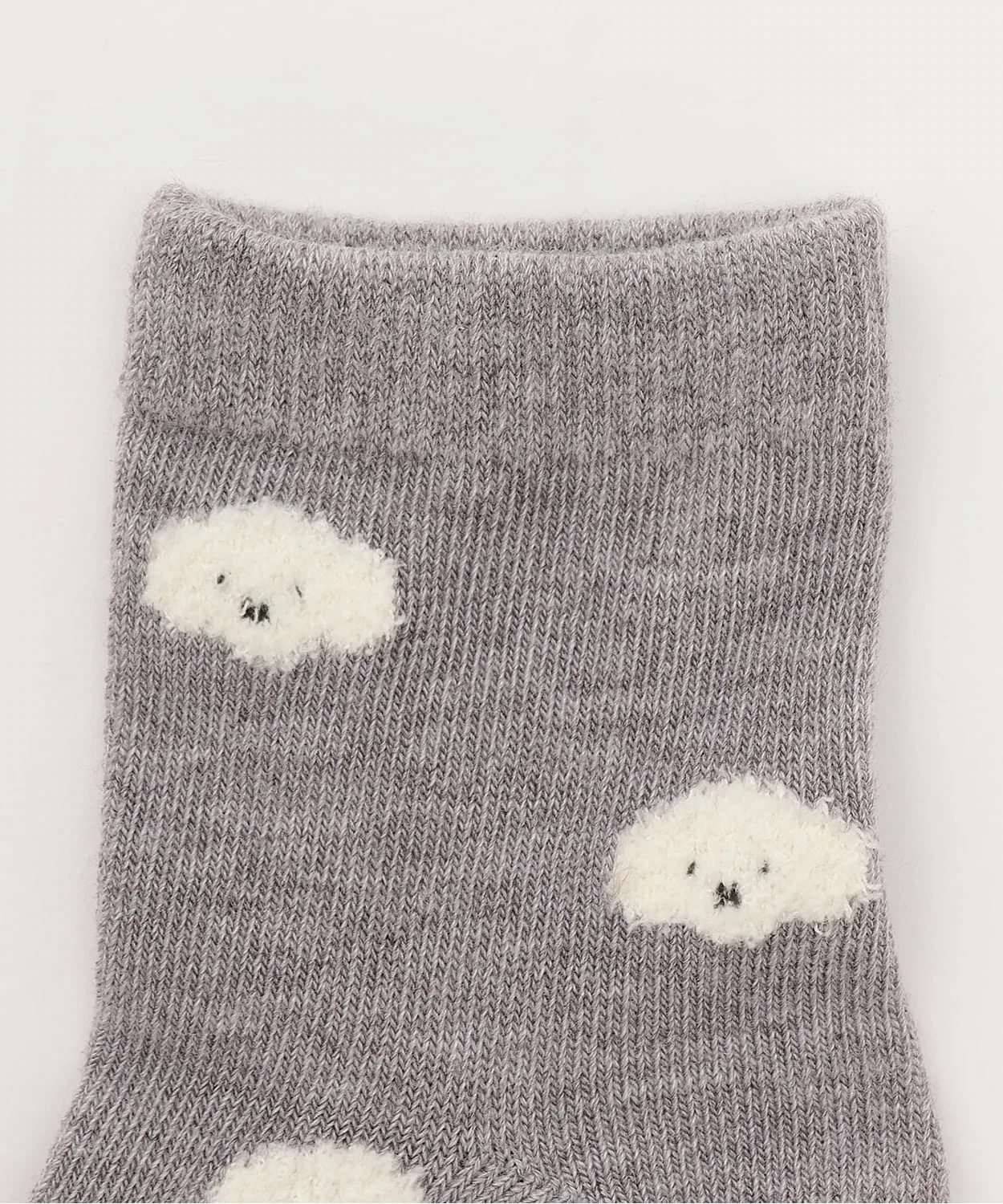Детские носки с принтом, комплект из 2 пар, модель Bear and Dog, petit main, Dark Grey — фото 2