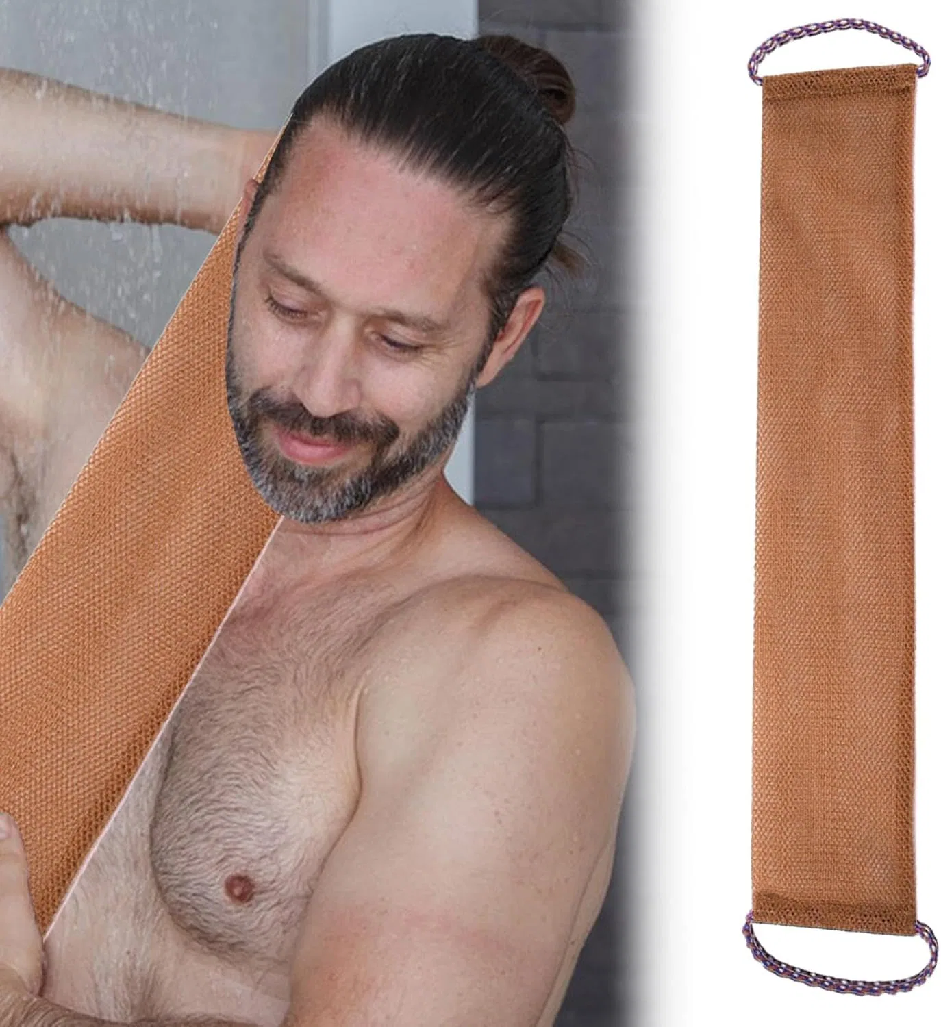 Мочалка для спины Body Exfoliating Towel, Generisch, Brown — фото 3