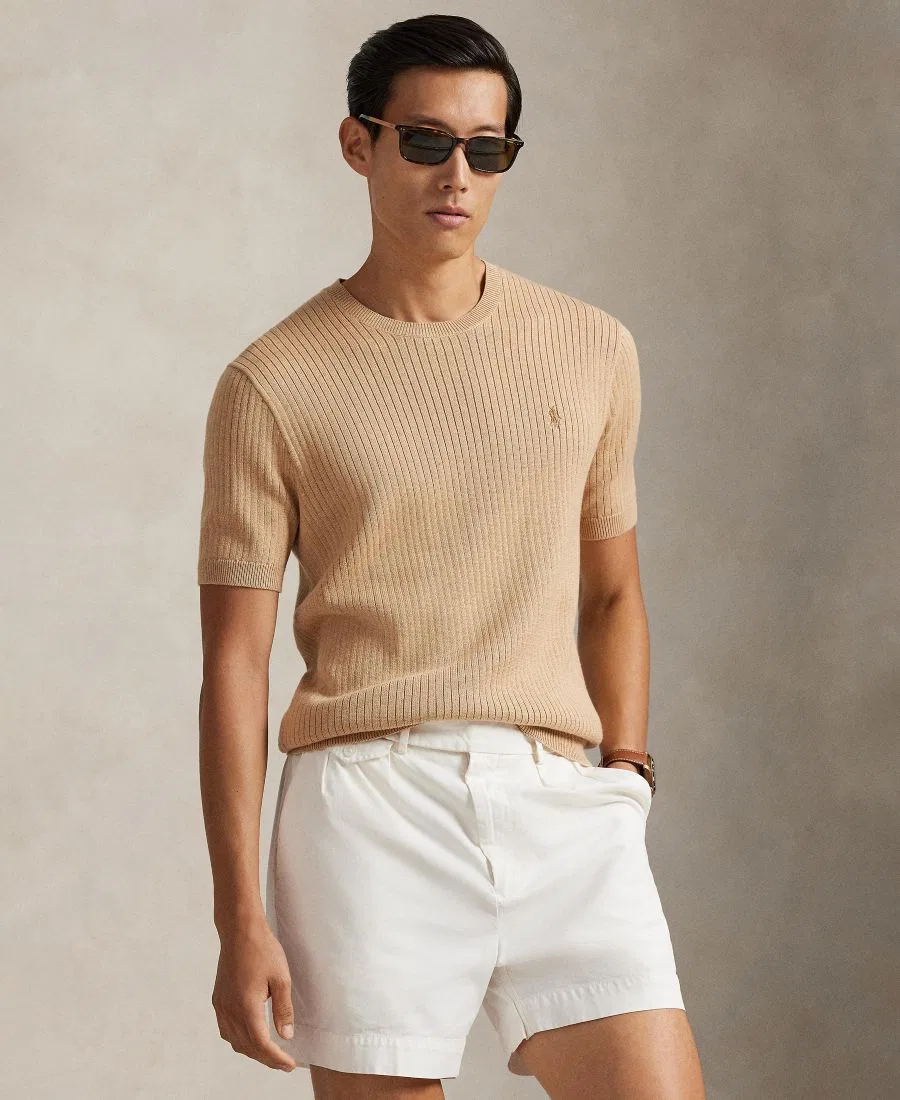 Свитер с круглым вырезом Polo Ralph Lauren, Camel Melange