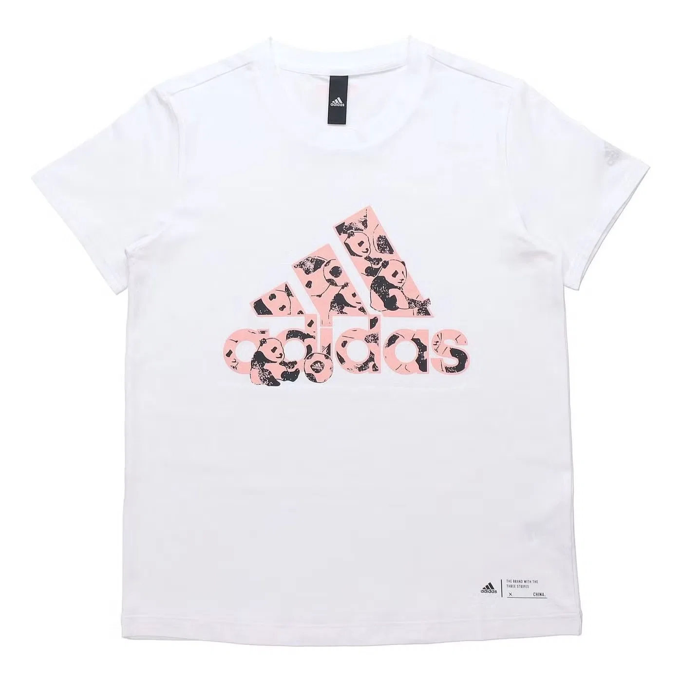 Футболка с принтом China Adidas, белый