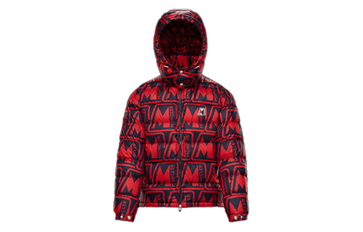 

Пуховик мужской красный Moncler