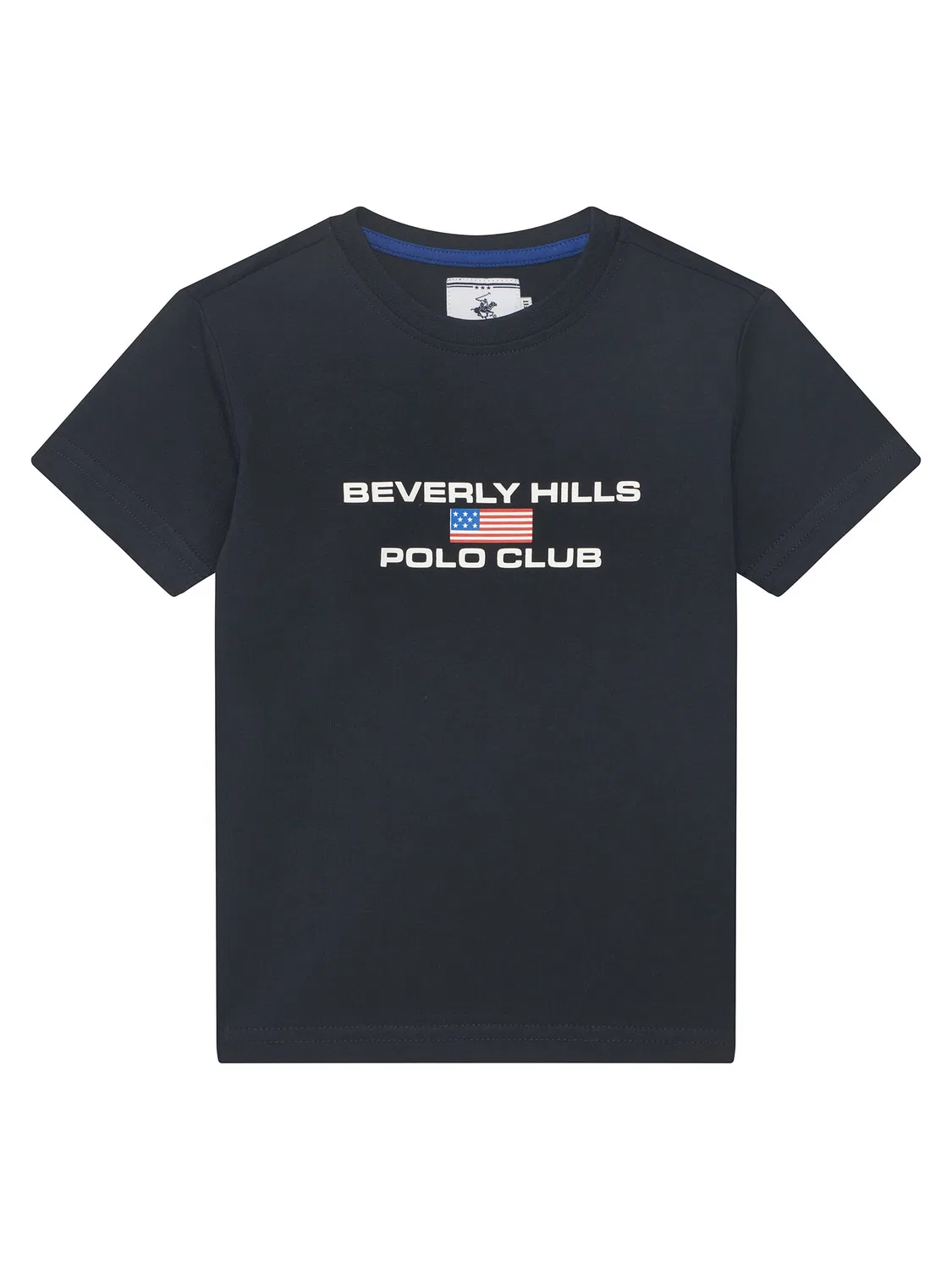 Футболка стандартного кроя для мальчика Beverly Hills Polo Club, темно-синий — фото 4