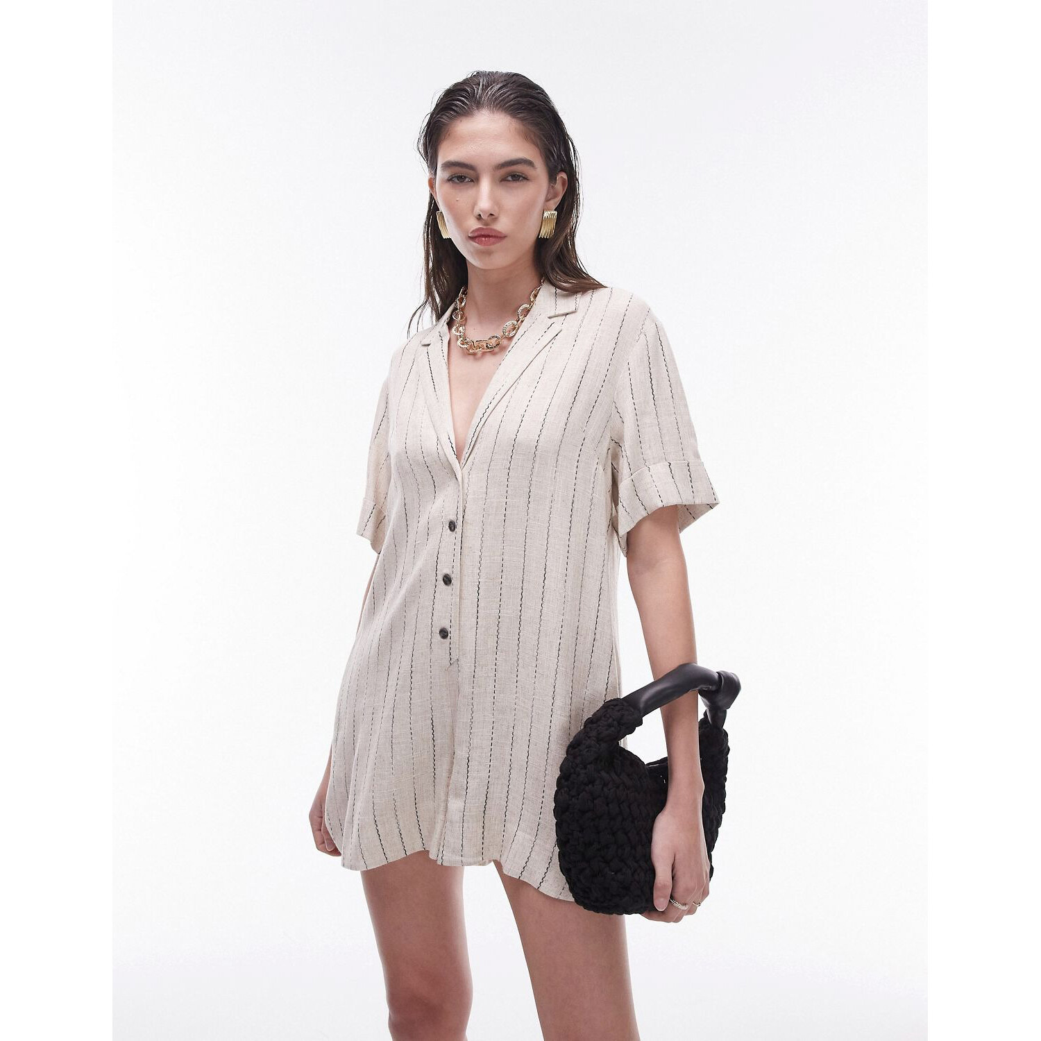 

Комбинезон Topshop Romper, натуральный