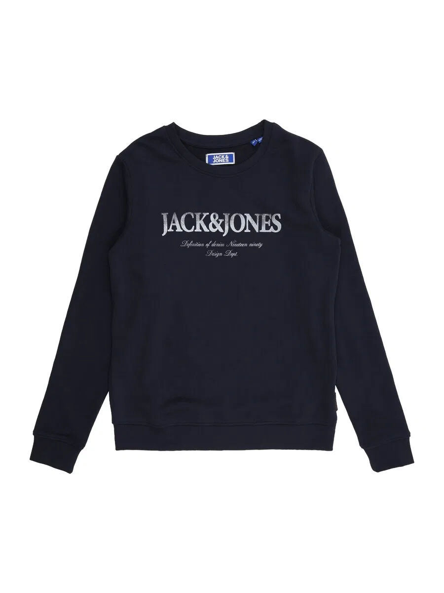 Детская толстовка 'JJDevin Daytona' темно-синего цвета Jack & Jones Junior