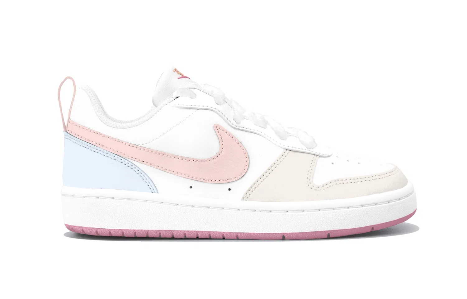 Детские кроссовки-скейтборд с низким верхом Nike Court Borough, Pink Blue — фото 3