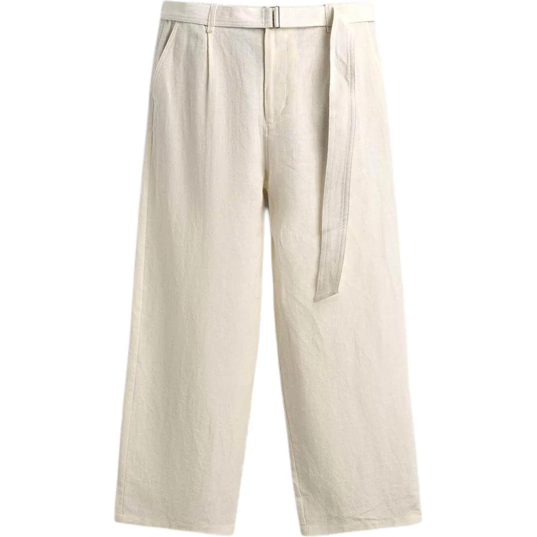 Мужские брюки повседневные прямого кроя Frosted White, ZARA, Frosted White