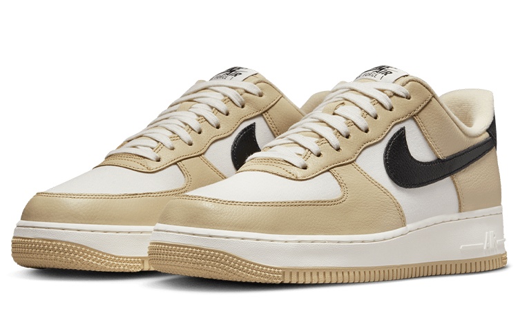 Кроссовки Nike Air Force 1 '07 LX Low, бежевый/черный — фото 3