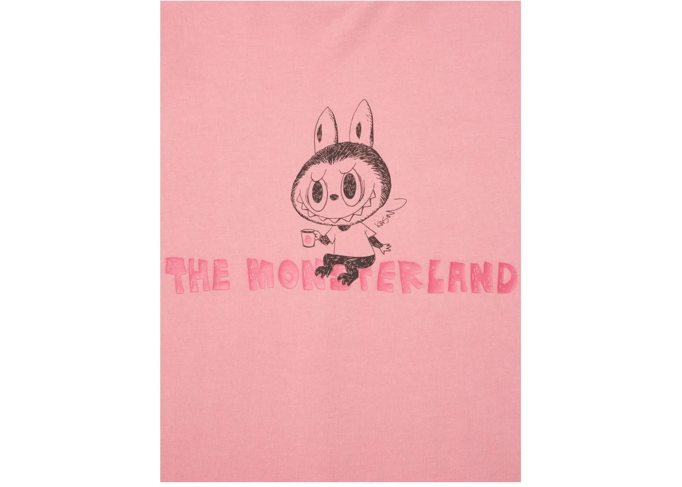 Женская футболка с принтом The Monsters Uniqlo, Pink — фото 2