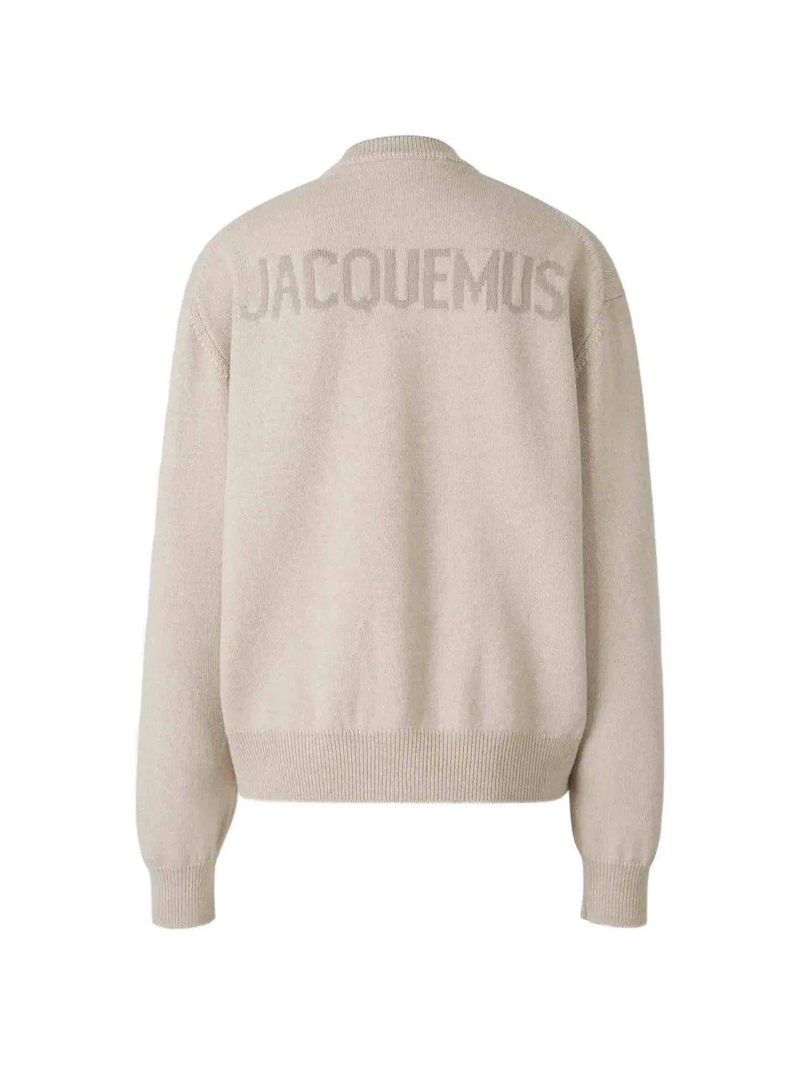 Кардиган из мериносовой шерсти с логотипом Jacquemus, нейтральные — фото 3