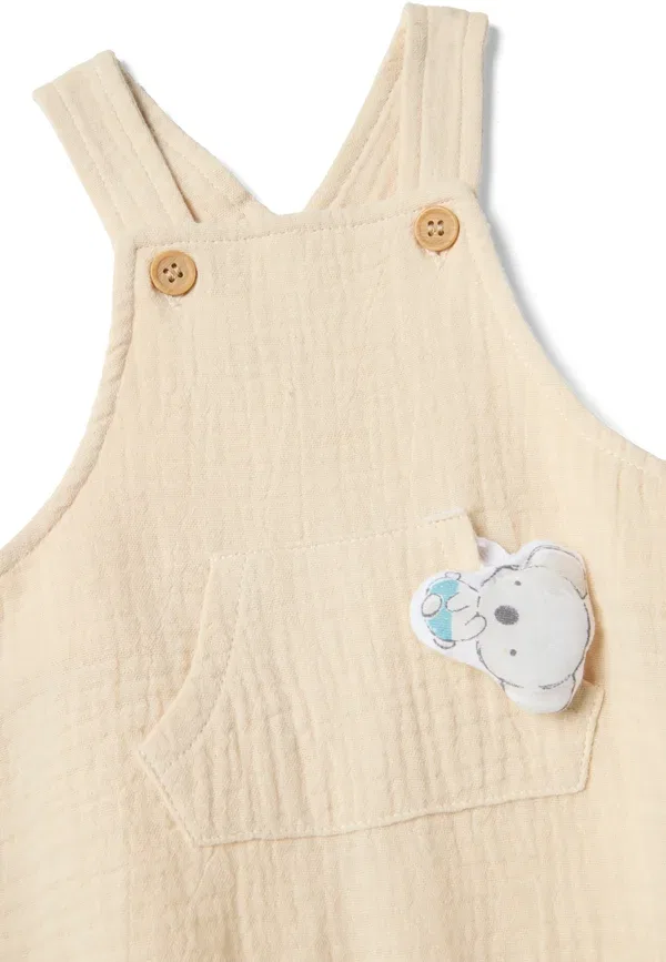 Комплект футболка и брюки, хлопок, Dungarees, Ovs, Белый, Beige — фото 3