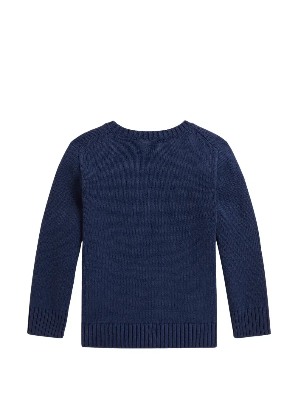 Свитер вязки интарсия Polo Ralph Lauren Kids, синий — фото 2