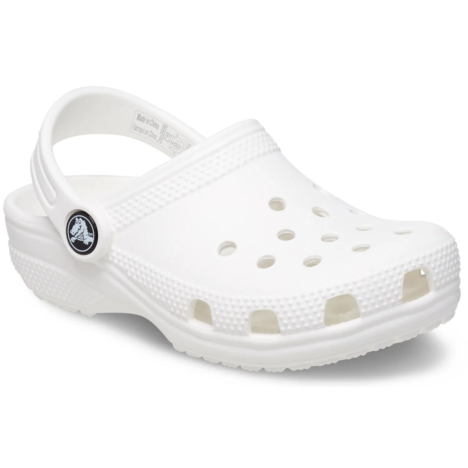 Детские клоги с перфорацией Crocs, White