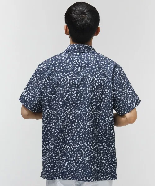 Мужская футболка с принтом Micro Floral Print SS Shirt Adidas, Синий — фото 2