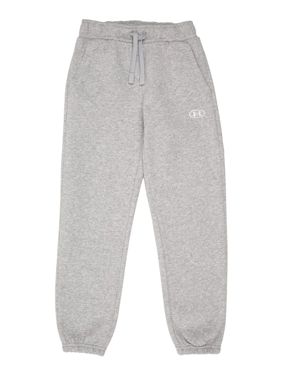 Спортивные брюки Under Armour зауженного кроя 'RIVAL FLEECE' серого цвета